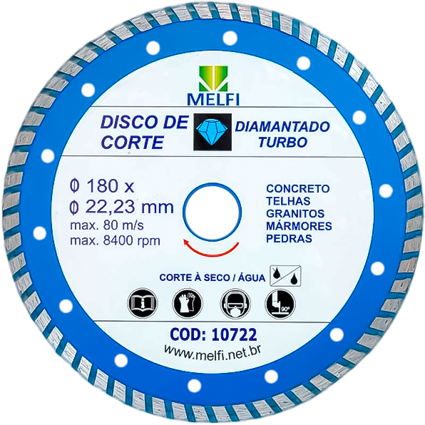 Disco Diam Turbo 180x22mm