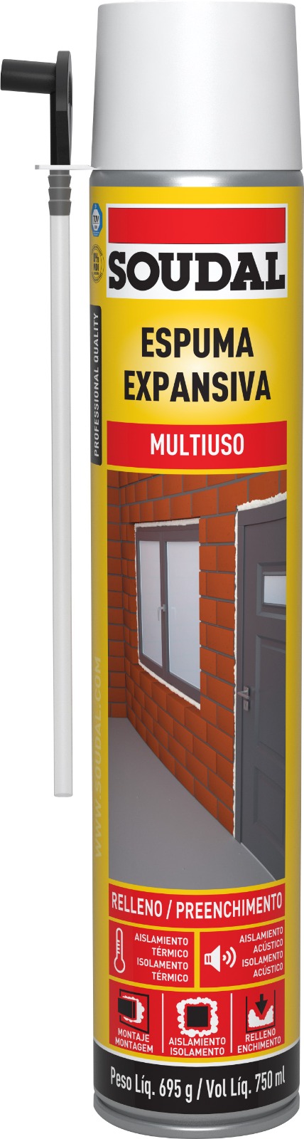 Espuma Expansiva Pu 750ml 695gr