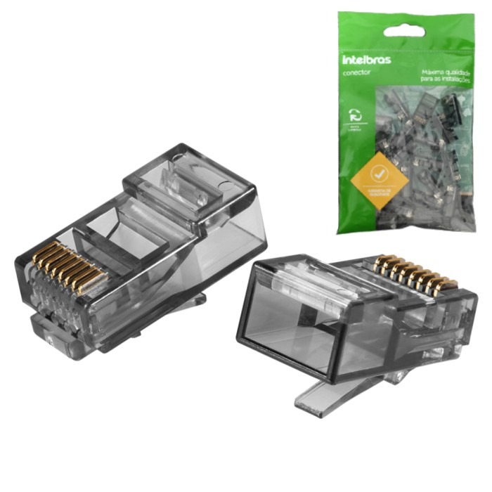 Conector Macho Rj45 Cat5e C/20pc