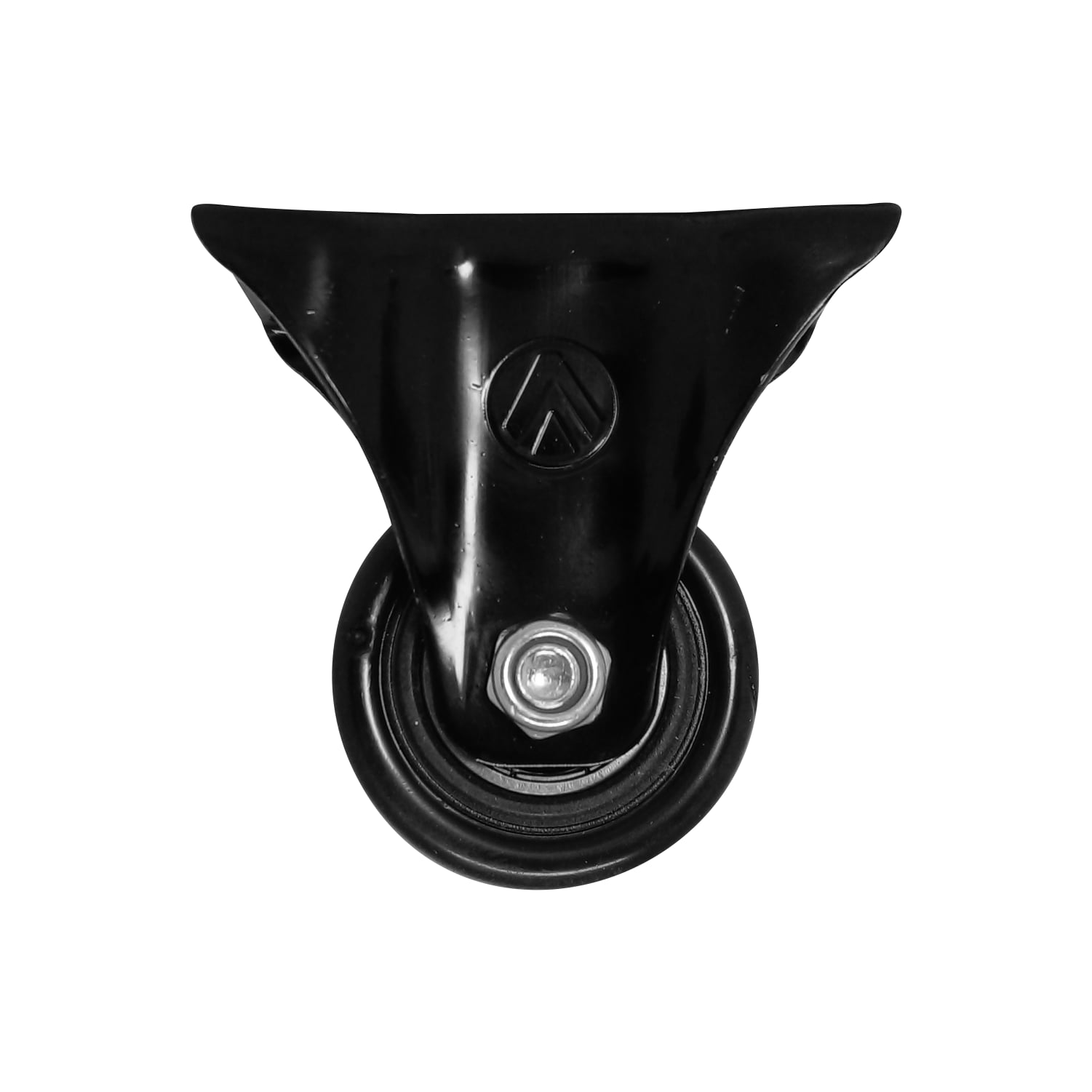 Rodizio Fixo 1.5/8” Pvc Preto S/Freio
