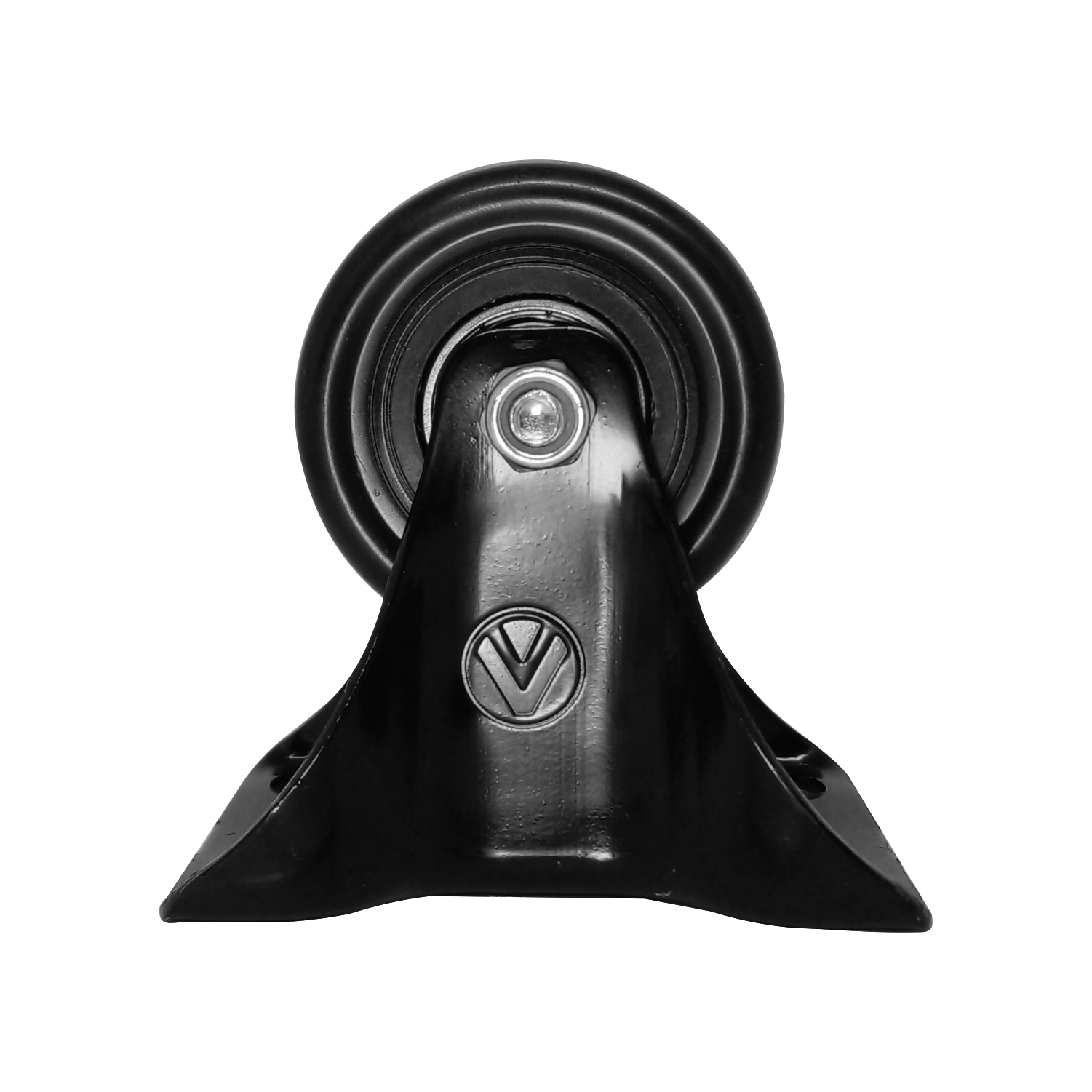 Rodizio Fixo 2” Pvc Preto S/Freio