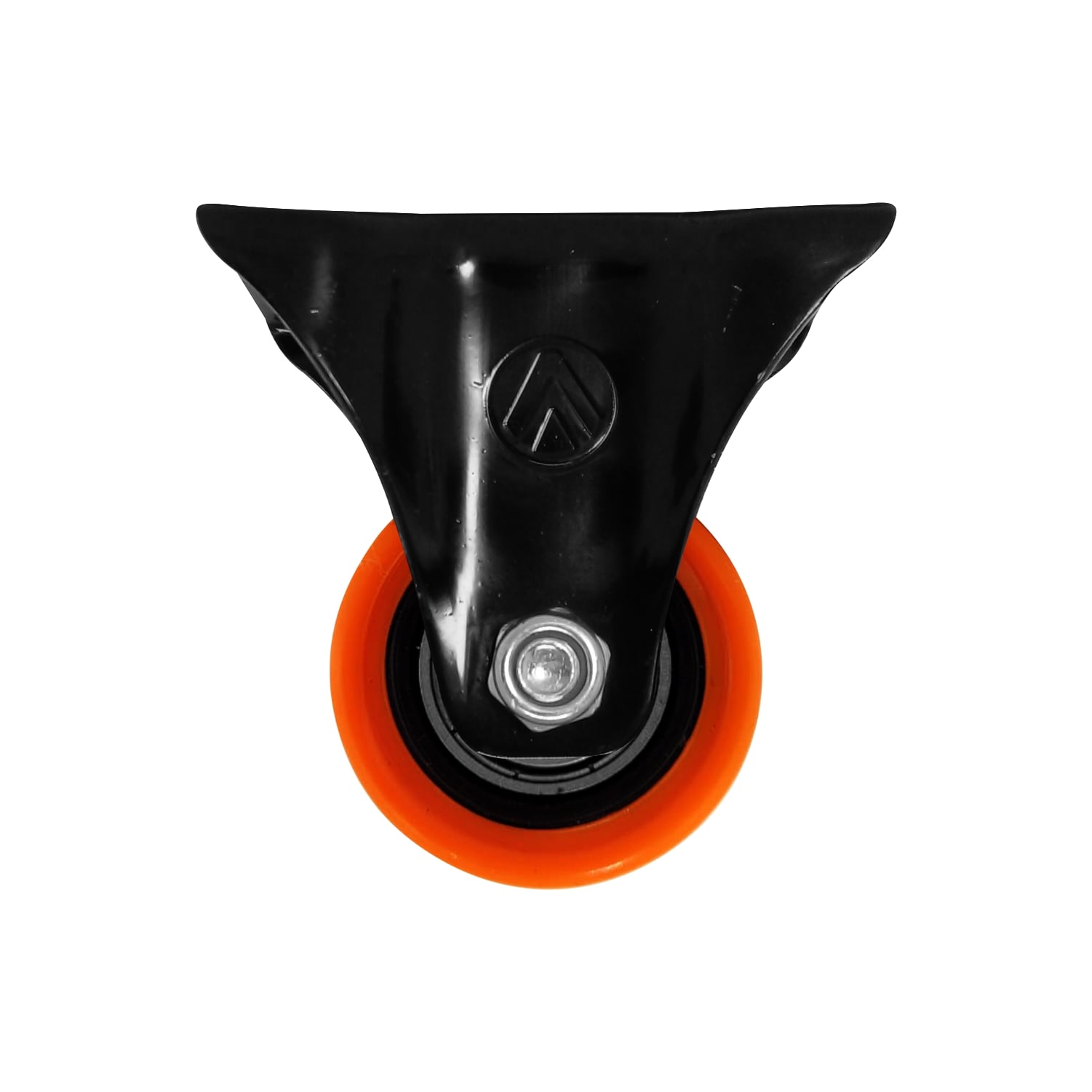 Rodizio Fixo 3” Pvc Laranj S/Freio