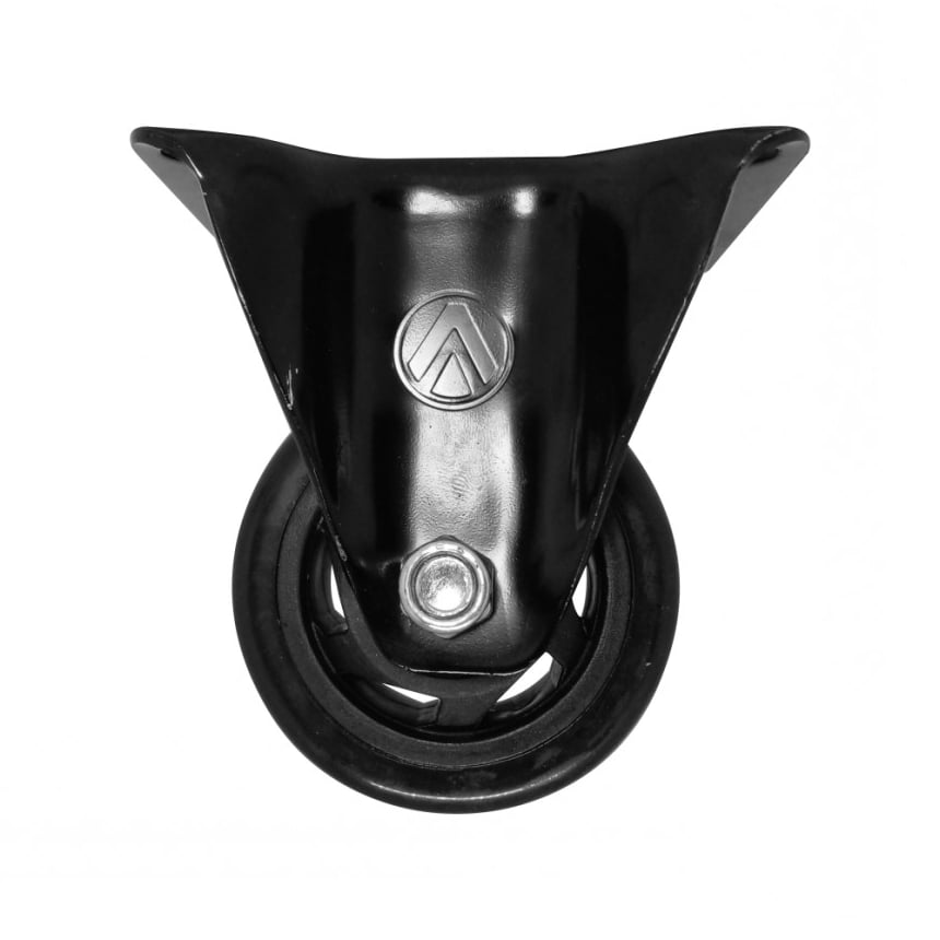 Rodizio Fixo 3” Pvc Preto S/Freio