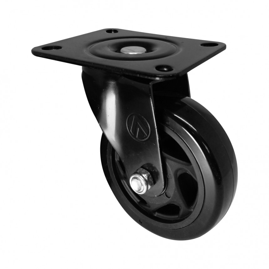 Rodizio Girat 4” Pvc Preto