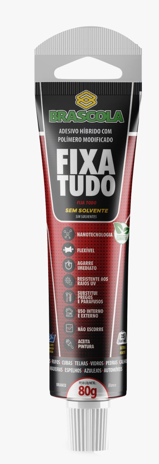 Adesivo Fixa Tudo Branco 80gr