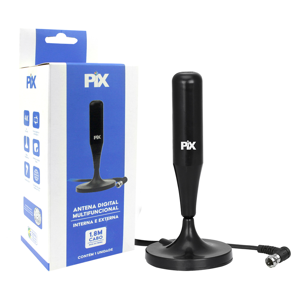 Antena Digital Int Portatil 5db 1,8mt