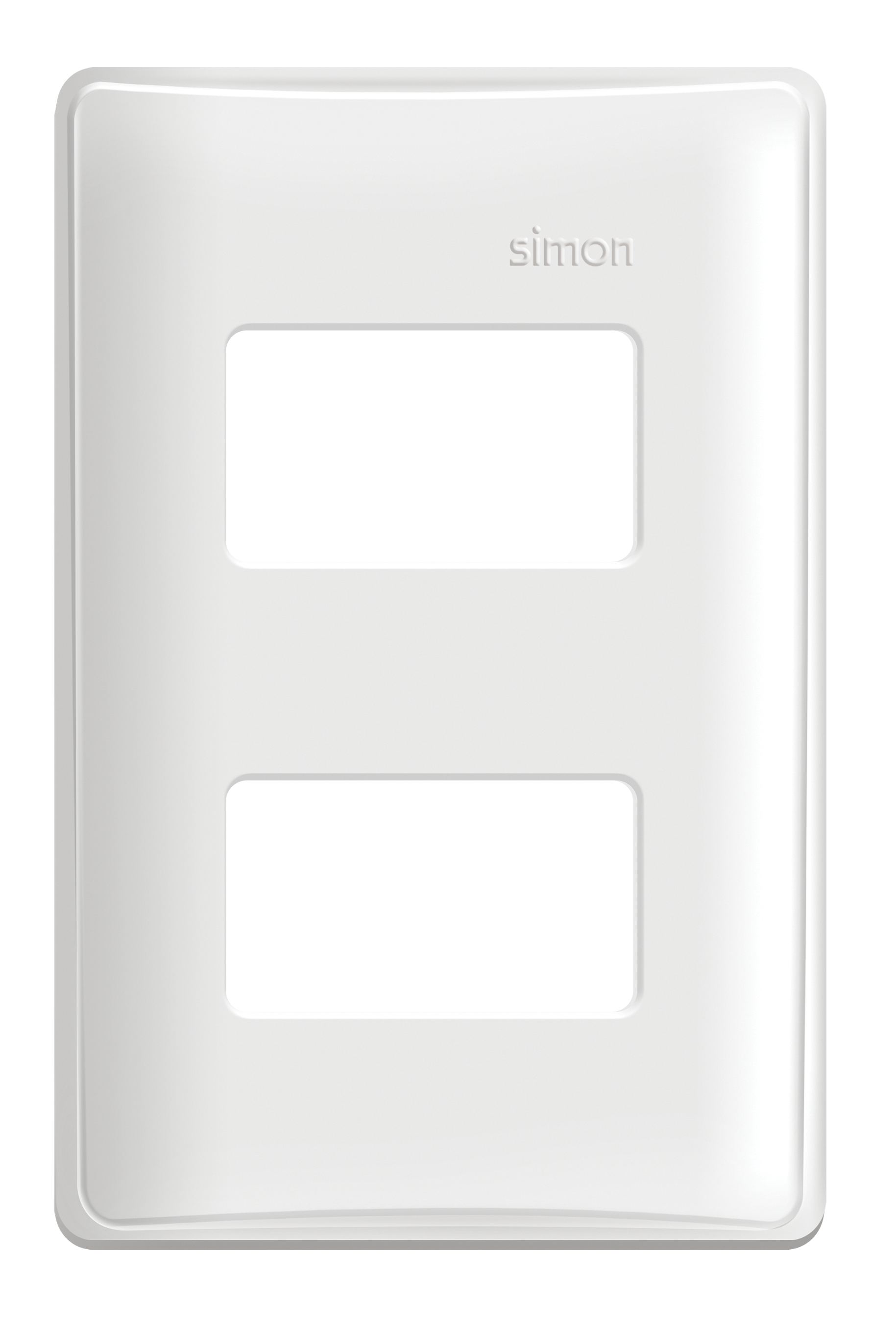 Simon 19 Placa 4x2 2mod Sep C/Suporte 