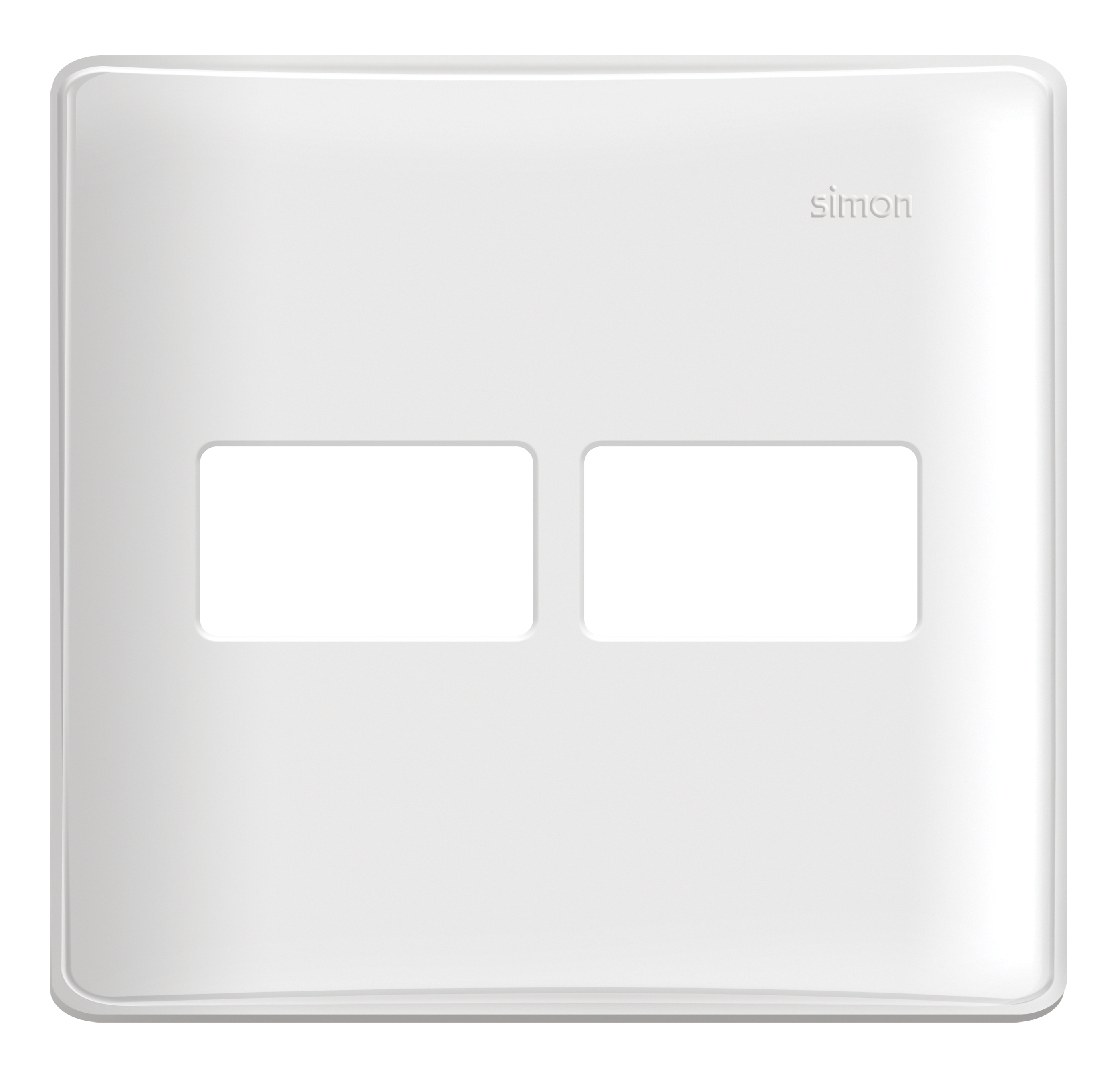 Simon 19 Placa 4x4 2mod C/Suporte