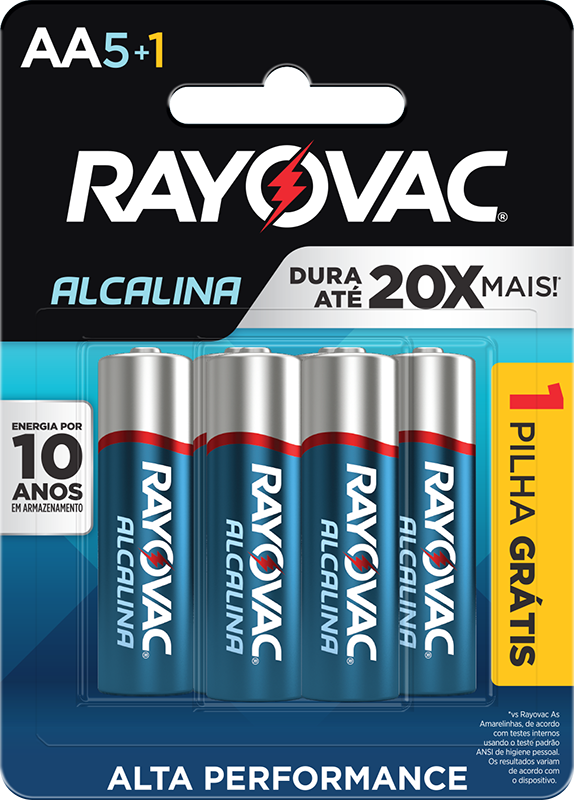 Pilha Alcalina Aa Peq C/6pc L6p5 