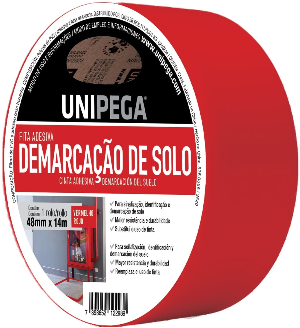 Fita Demarcacao Solo 48mmx14mt Vm