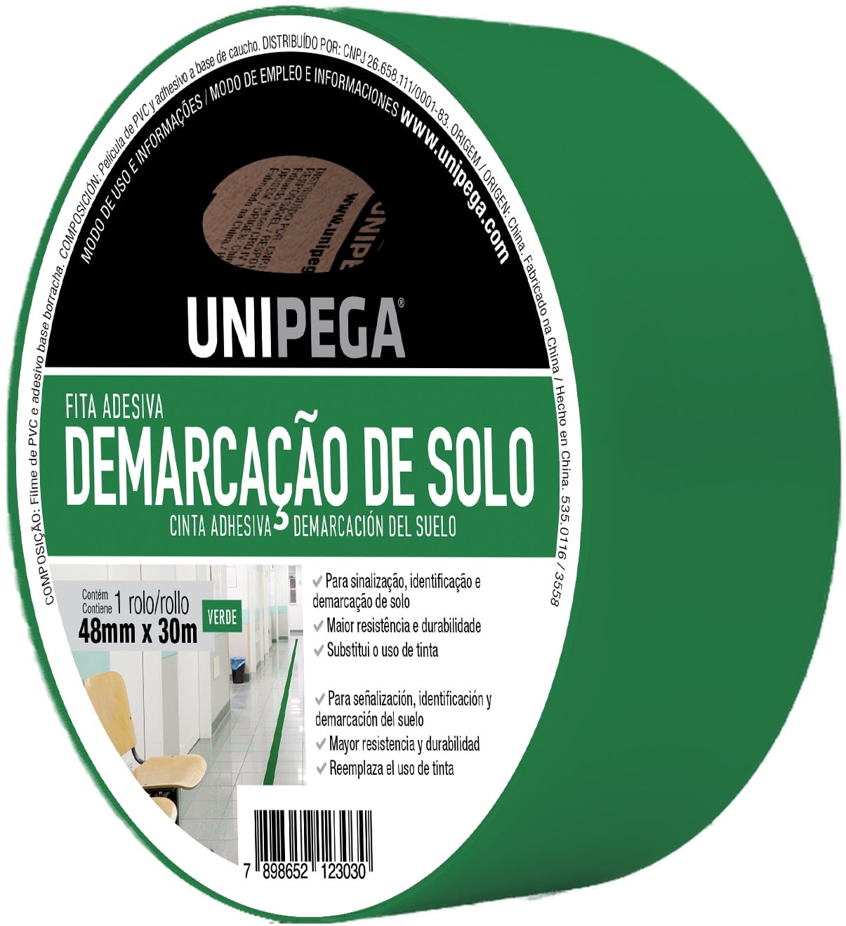 Fita Demarcacao Solo 48mmx30mt Vd