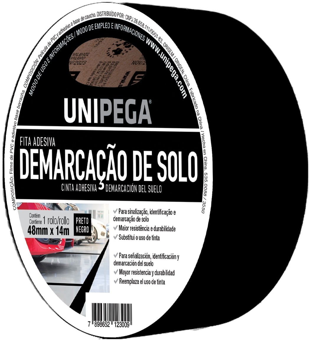 Fita Demarcacao Solo 48mmx14mt Pt
