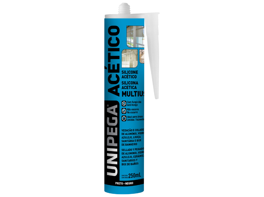 Silicone Acetico Preto 240gr