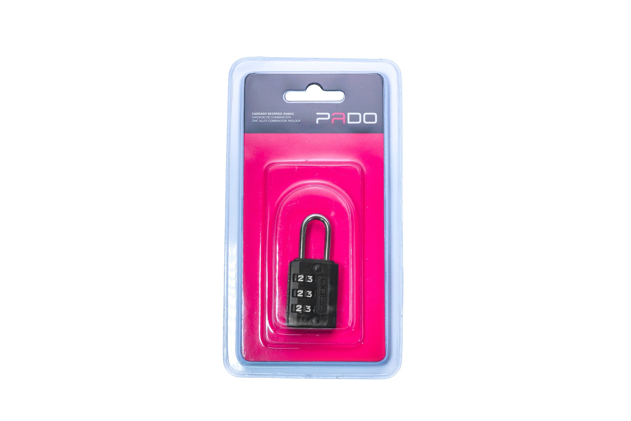 Cadeado Zamac Segr 25mm Pt Blist