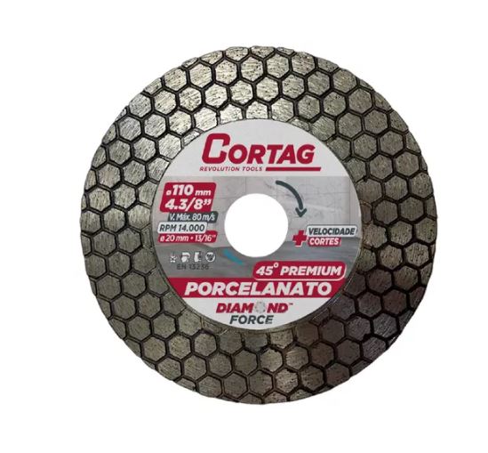 Disco Diam P/Chanfro 45g Premium 110mm