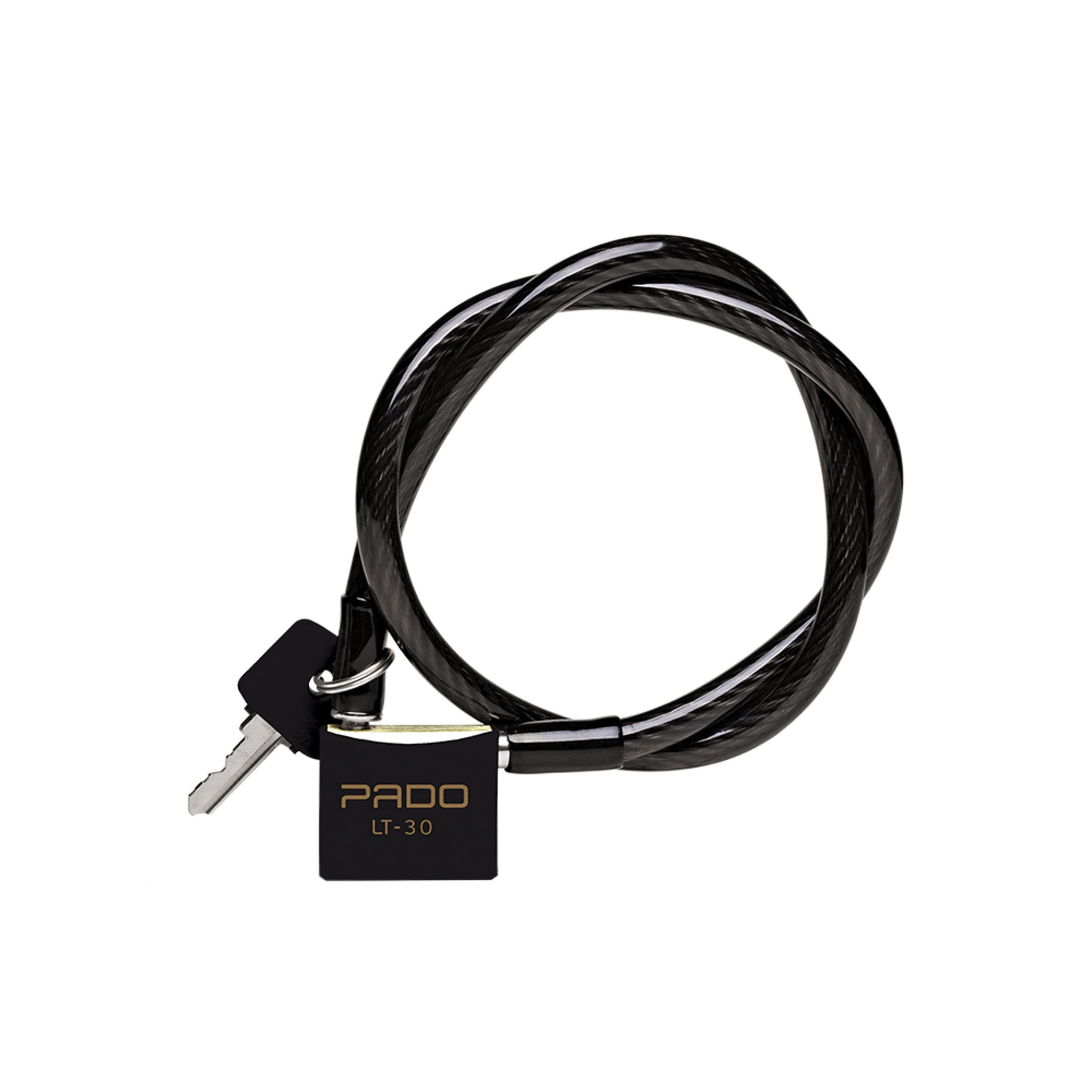 Cadeado Latao Bike 30mm 120cm Pt Blist
