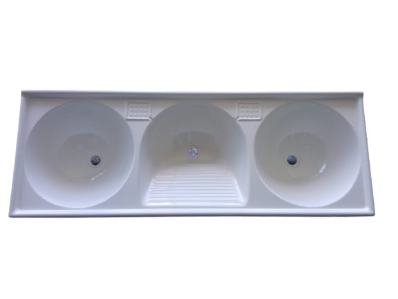 Tanque De Fibra Triplo 1,45x53cm Br
