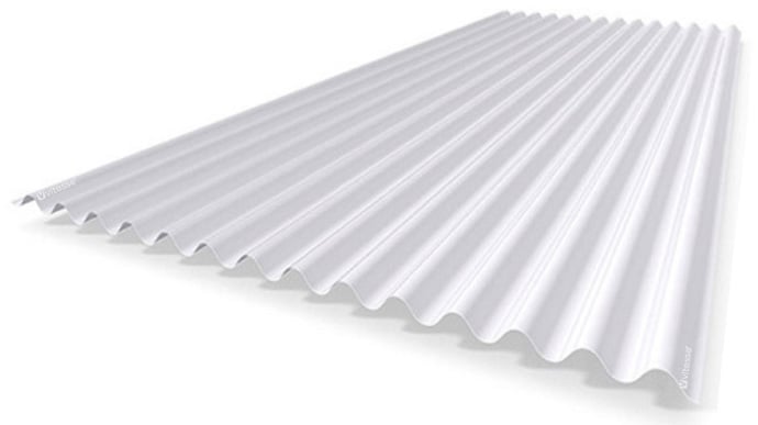 Telha Trans Leitosa Pp 2,44 X0,50 Refor