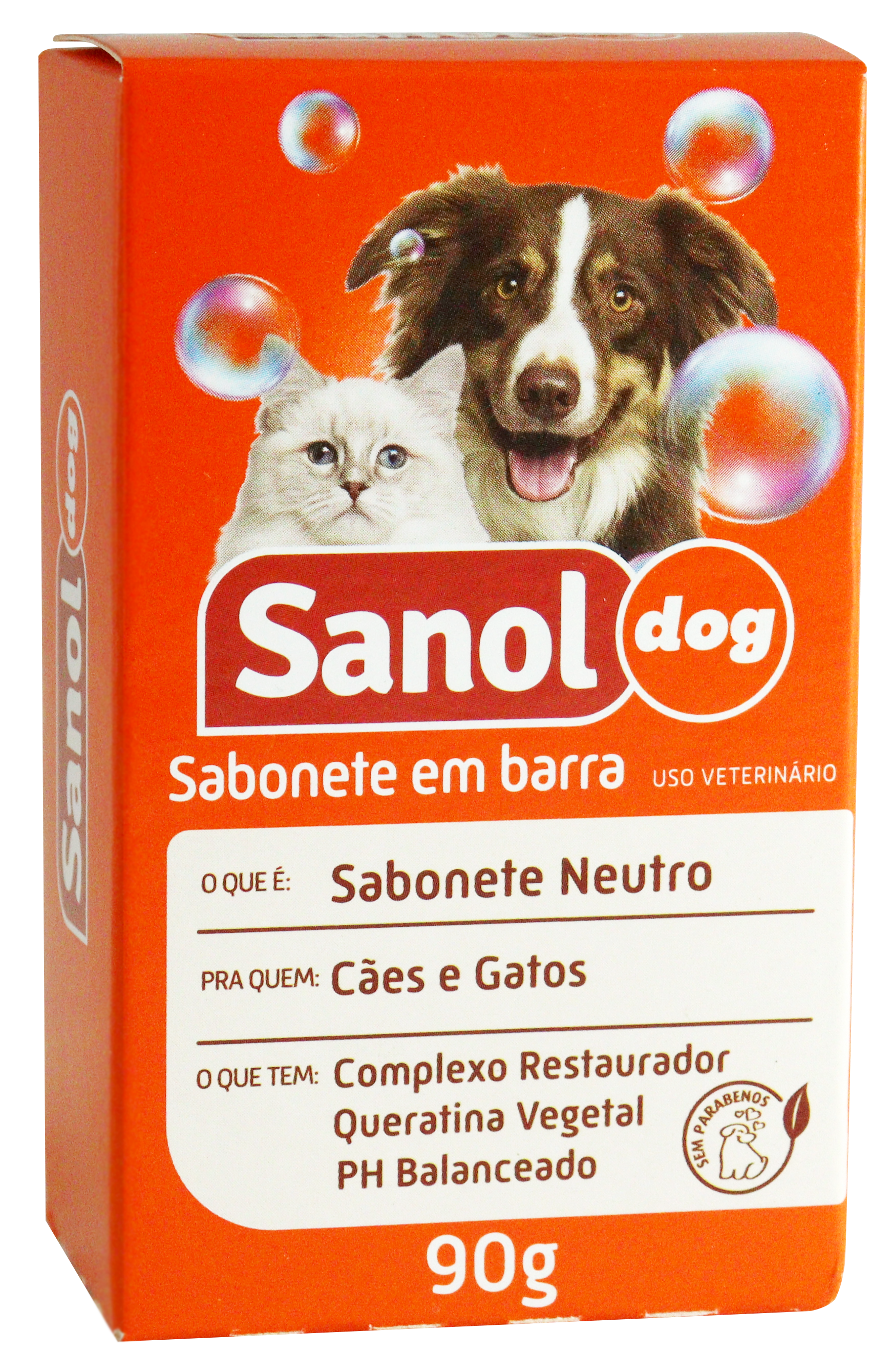 Sabonete Neutro Em Barra P/ Dog 90g