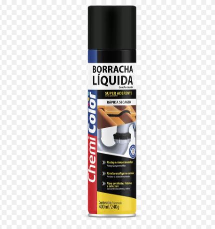 Borracha Liquida 400ml Preta