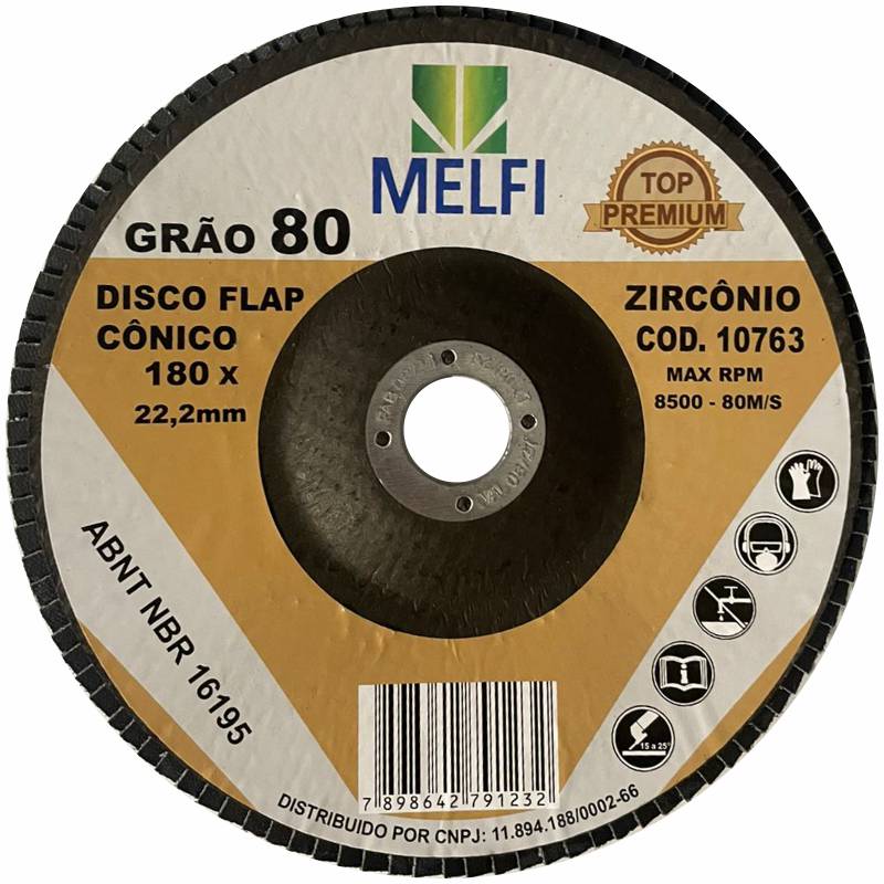 Disco Flap Reto 7”  G80 Zirconio