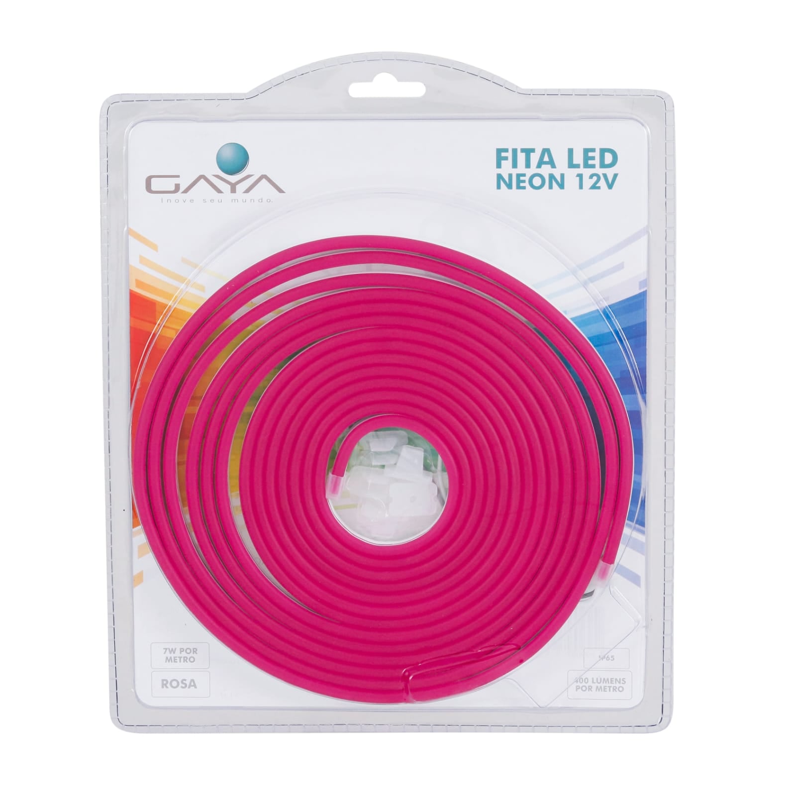 Fita Led 7w 5mt 12v Rosa Neon