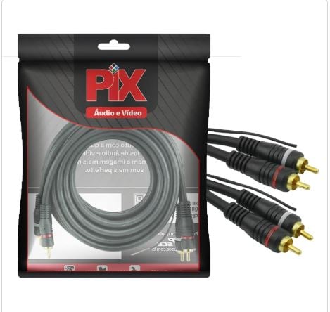 Cabo Audio Rca 2rca X 2rca+ Remot 1,5mt