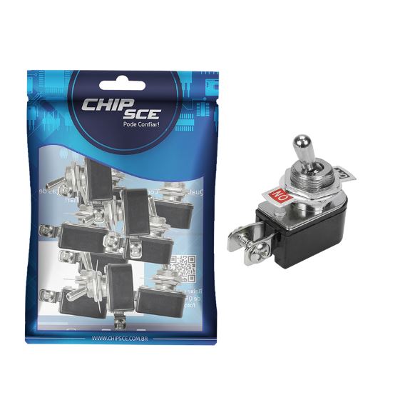 Chave Alavanca 2 Polos 6a-125v 3a-220v