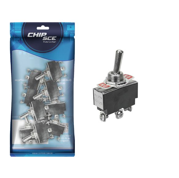 Chave Alavanca 3 Polos 15a-125v 10a-220v