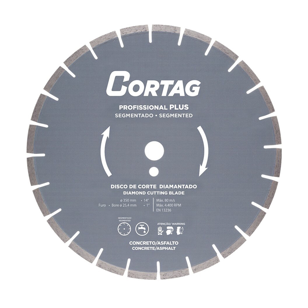 Disco Diam Segm 350x25mm Asfalto/Concret