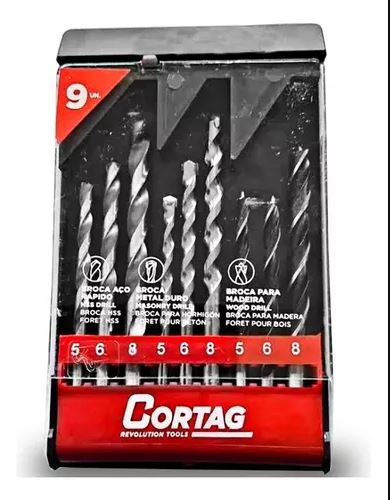 Kit Broca Combinado Aco Rap/Made C/9pc