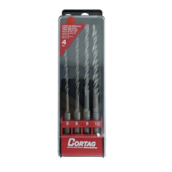 Kit Broca Sds Plus P/Concreto C/4pc