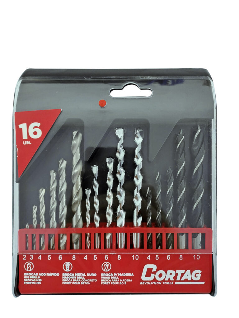 Kit Broca Combinado Aco Rap/Made C/16pc