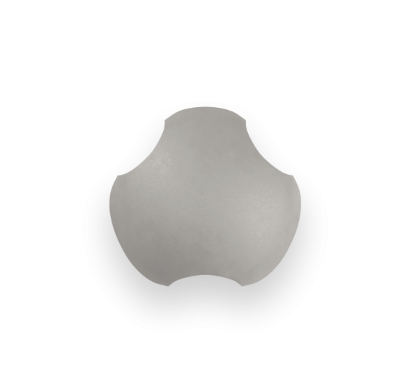Cupula Triangular P/Telha Romana Cinza