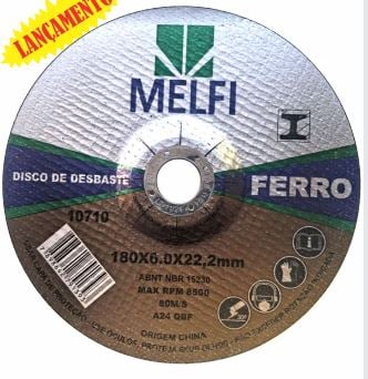 Disco De Desbaste 7x1/4x7/8” Metal