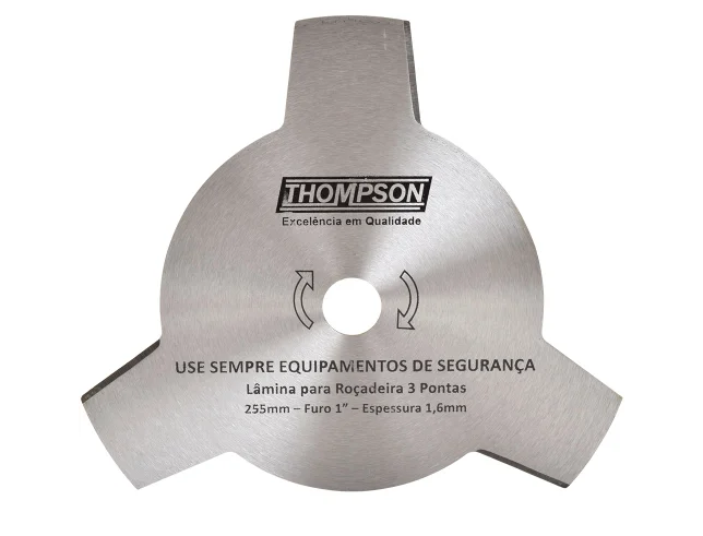 Lamina P/Rocadeira 255mm 3 Pontas Furo1”