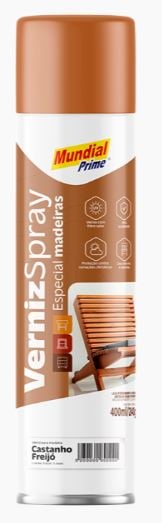 Verniz Spray Mad Castanho 400ml 250gr