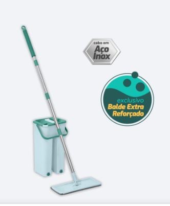 Mop Flat Essencial Balde 6lt