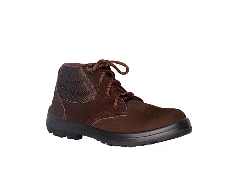 Botina Nobuck Pu 42 Mono Bico Pp Marrom