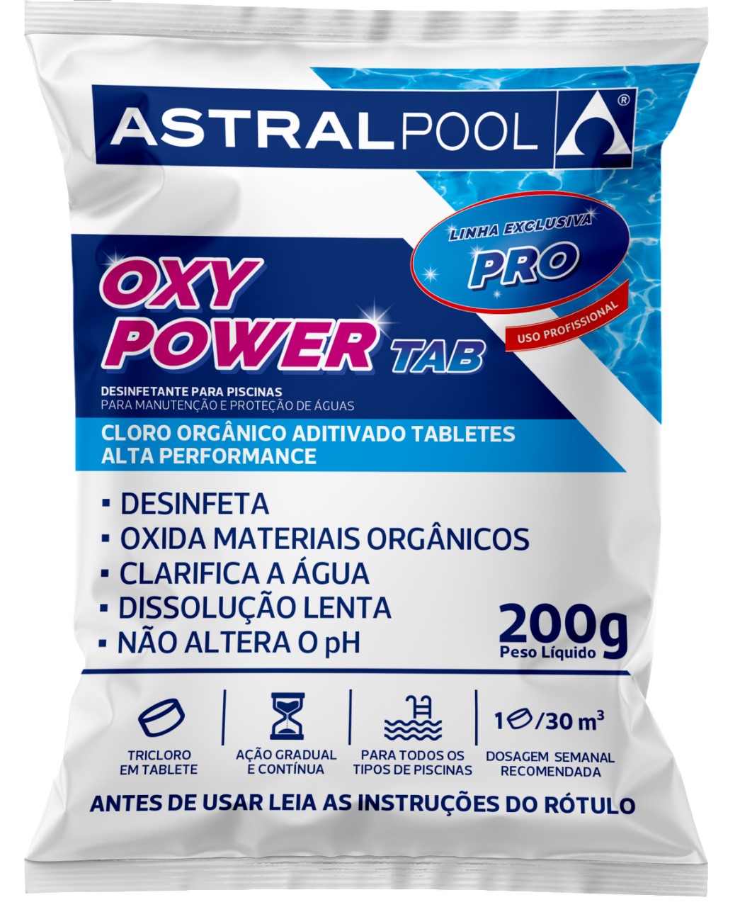 Cloro Astralpool 200g Pastilha