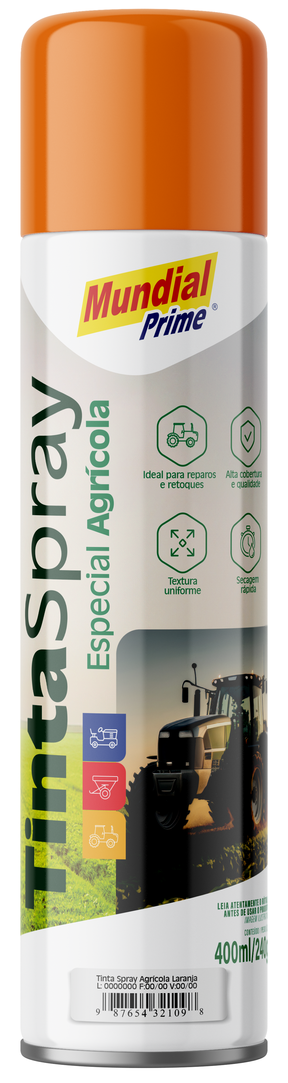 Tinta Spray Agric Laranja 400ml 240gr