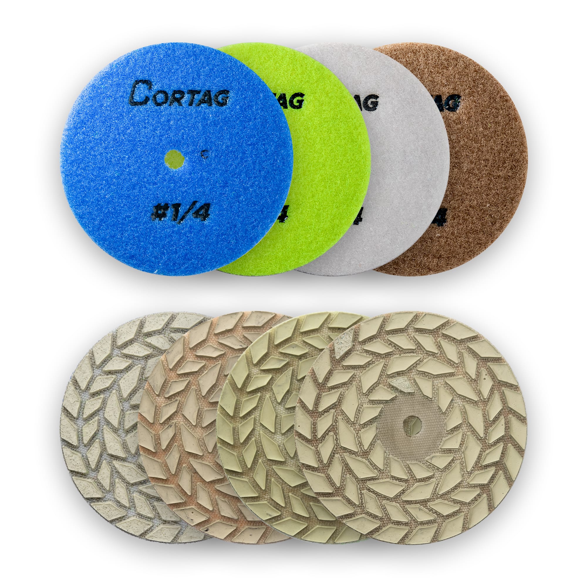 Kit Disco Diam Polimento 100mm  4 Passos