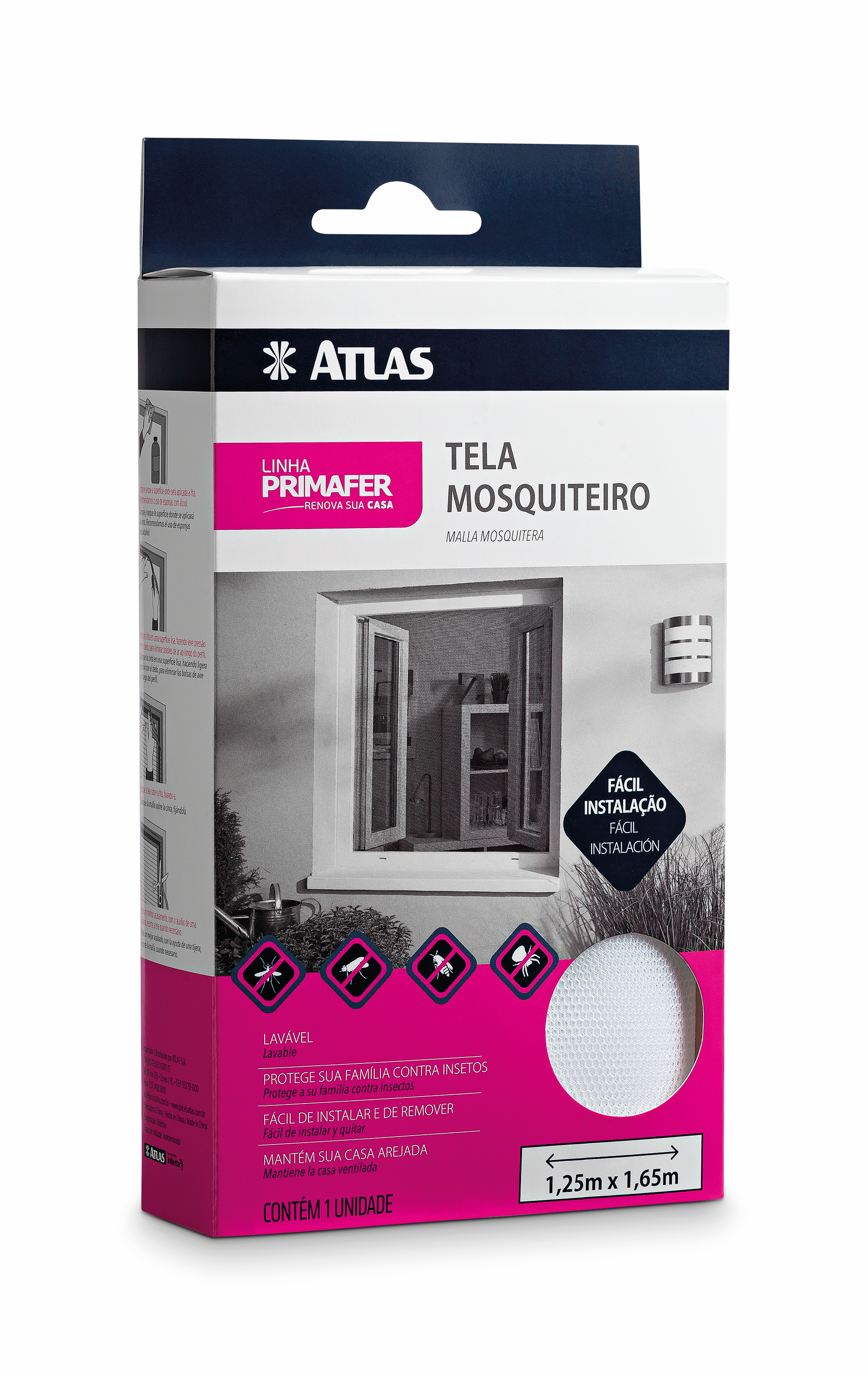 Tela Mosquiteiro 1,25x1,65mt Br