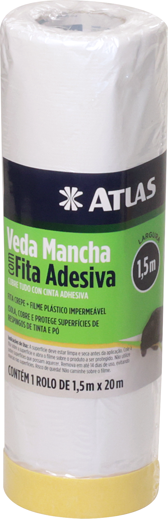 Protetor De Pintura 1,5x20mt C/Fita
