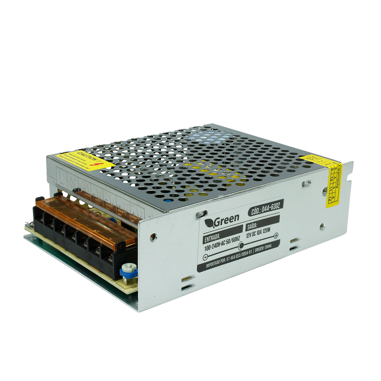 Fonte P/ Fita Led 12v 10a 120w