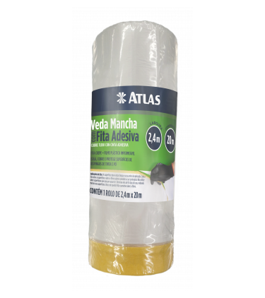 Protetor De Pintura 2,4x20mt C/Fita