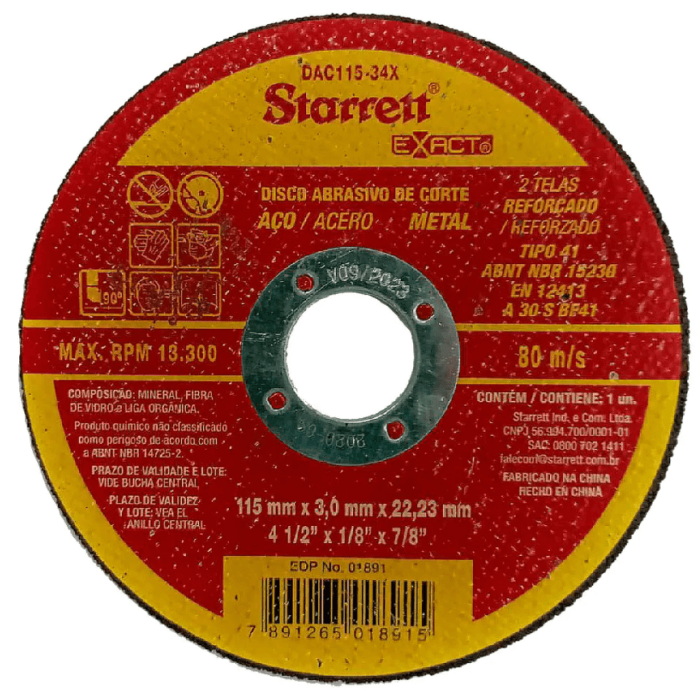 Disco De Corte 14x1/8x1” Metal Policorte