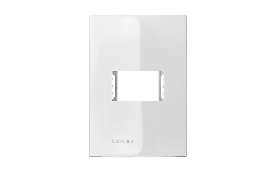 Iris Placa 4x2 1mod C/Suporte