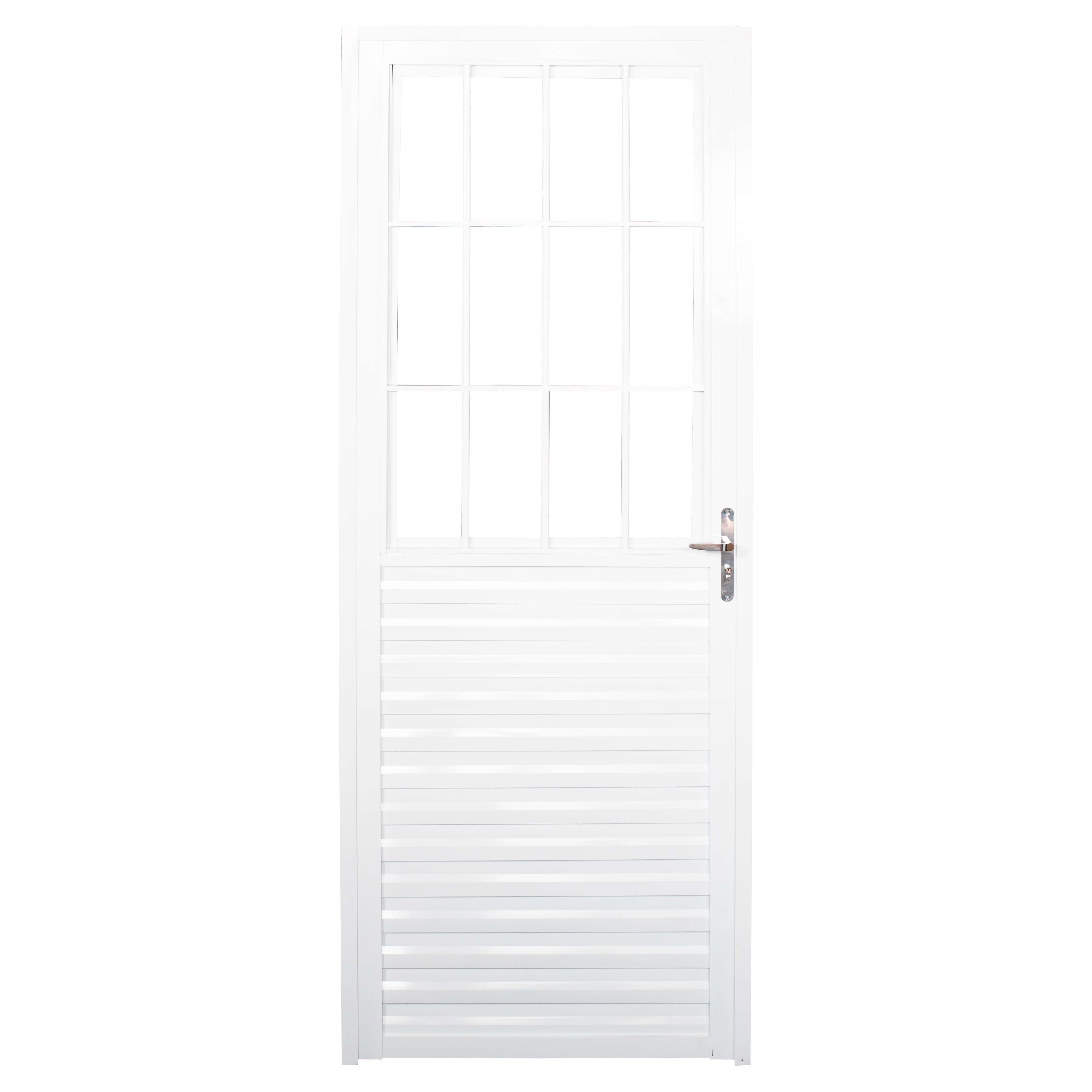 Porta Alum Liso Postig 0,80x2,10 Dir Br
