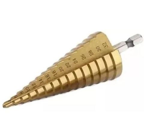 Broca Aco Rapido 4 A 32mm Escalonada